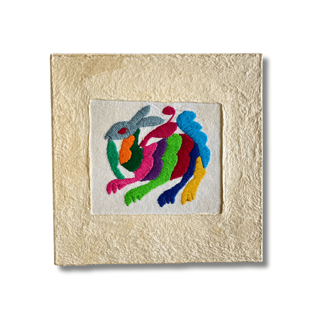 Otomí Amate Embroidered Assorted Art Textile Wall Decor Unframed - Mexico Decor La Vie Bien Otomí Amate Embroidered Assorted Art Textile Wall Decor Unframed - Mexico