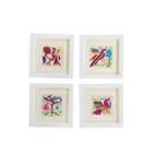 Otomí Amate Embroidered Assorted Art Textile Wall Decor Unframed - Mexico Decor La Vie Bien Otomí Amate Embroidered Assorted Art Textile Wall Decor Unframed - Mexico