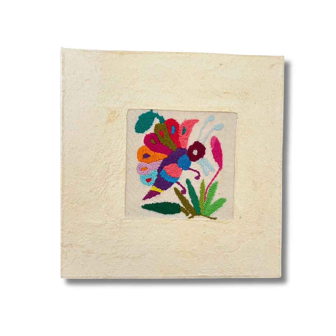 Otomí Amate Embroidered Assorted Art Textile Wall Decor Unframed - Mexico Decor La Vie Bien Otomí Amate Embroidered Assorted Art Textile Wall Decor Unframed - Mexico
