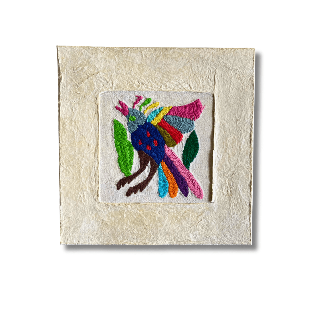 Otomí Amate Embroidered Assorted Art Textile Wall Decor Unframed - Mexico Decor La Vie Bien Otomí Amate Embroidered Assorted Art Textile Wall Decor Unframed - Mexico