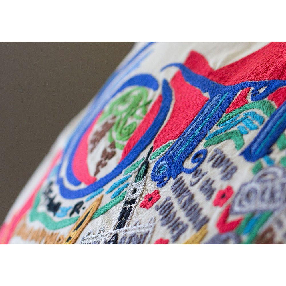 Ottawa Hand - Embroidered Pillow Pillows La Vie Bien Ottawa Hand - Embroidered Pillow