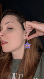 OUI polymer clay earrings, for pierced ears by My Store