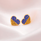 Our Hearts Are With Ukraine Gold Plated Earrings Earrings - Fine La Vie Bien Our Hearts Are With Ukraine Gold Plated Earrings