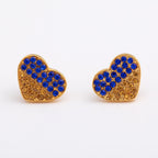 Our Hearts Are With Ukraine Gold Plated Earrings Earrings - Fine La Vie Bien Our Hearts Are With Ukraine Gold Plated Earrings