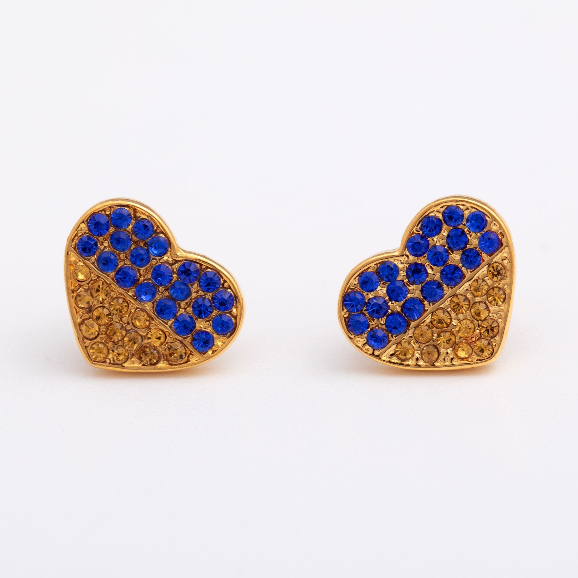 Our Hearts Are With Ukraine Gold Plated Earrings Earrings - Fine La Vie Bien Our Hearts Are With Ukraine Gold Plated Earrings
