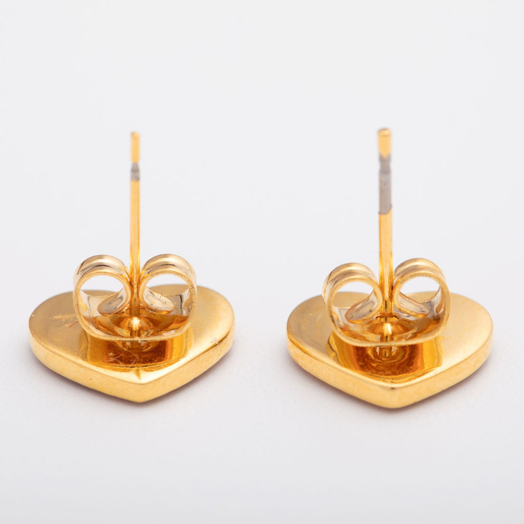 Our Hearts Are With Ukraine Gold Plated Earrings Earrings - Fine La Vie Bien Our Hearts Are With Ukraine Gold Plated Earrings