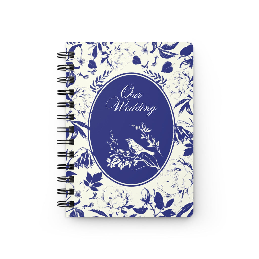 Our Wedding spiral notebook, Journal with Bird, Elegant Floral Notebook Paper products La Vie Bien Our Wedding spiral notebook, Journal with Bird, Elegant Floral Notebook
