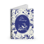 Our Wedding spiral notebook, Journal with Bird, Elegant Floral Notebook, Ruled Line Notebook, Wedding Planner Notebook, Bridal Shower Gift by Printify