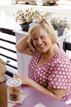 The Judy Top in Crimson Grove by Carla Kiley Collection