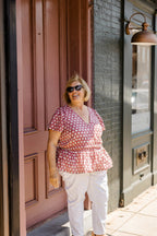 The Judy Top in Crimson Grove by Carla Kiley Collection