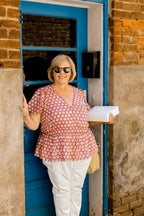 The Judy Top in Crimson Grove by Carla Kiley Collection