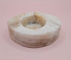 Oval Onyx Candle Holder – 3.7x2.6x1.2" Candle Holder La Vie Bien Oval Onyx Candle Holder – 3.7x2.6x1.2"