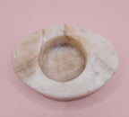 Oval Onyx Candle Holder – 3.7x2.6x1.2" Candle Holder La Vie Bien Oval Onyx Candle Holder – 3.7x2.6x1.2"