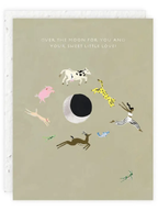Over the Moon - Seeded Baby Congratulations Card by Ash & Rose