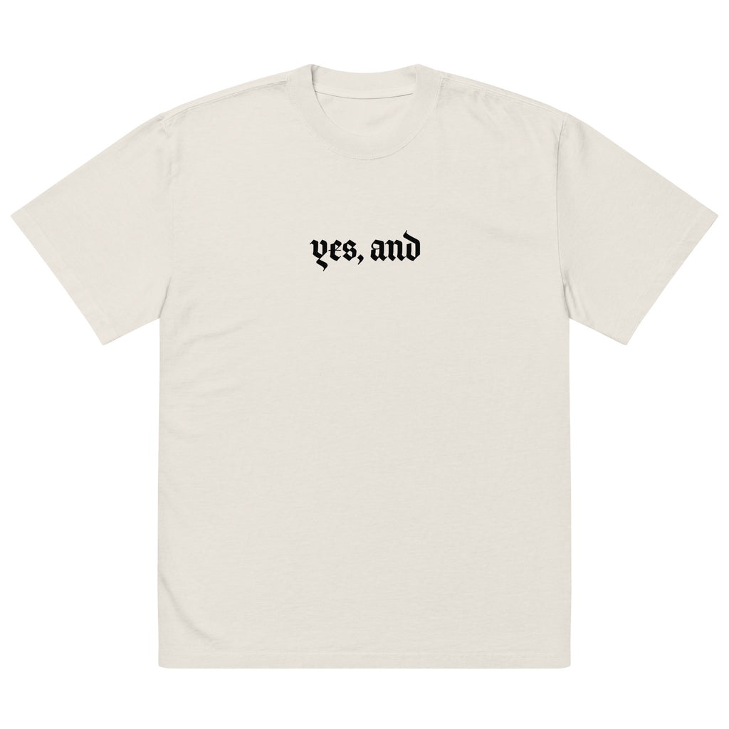 Yes, and Oversized faded t-shirt by La Vie Bien