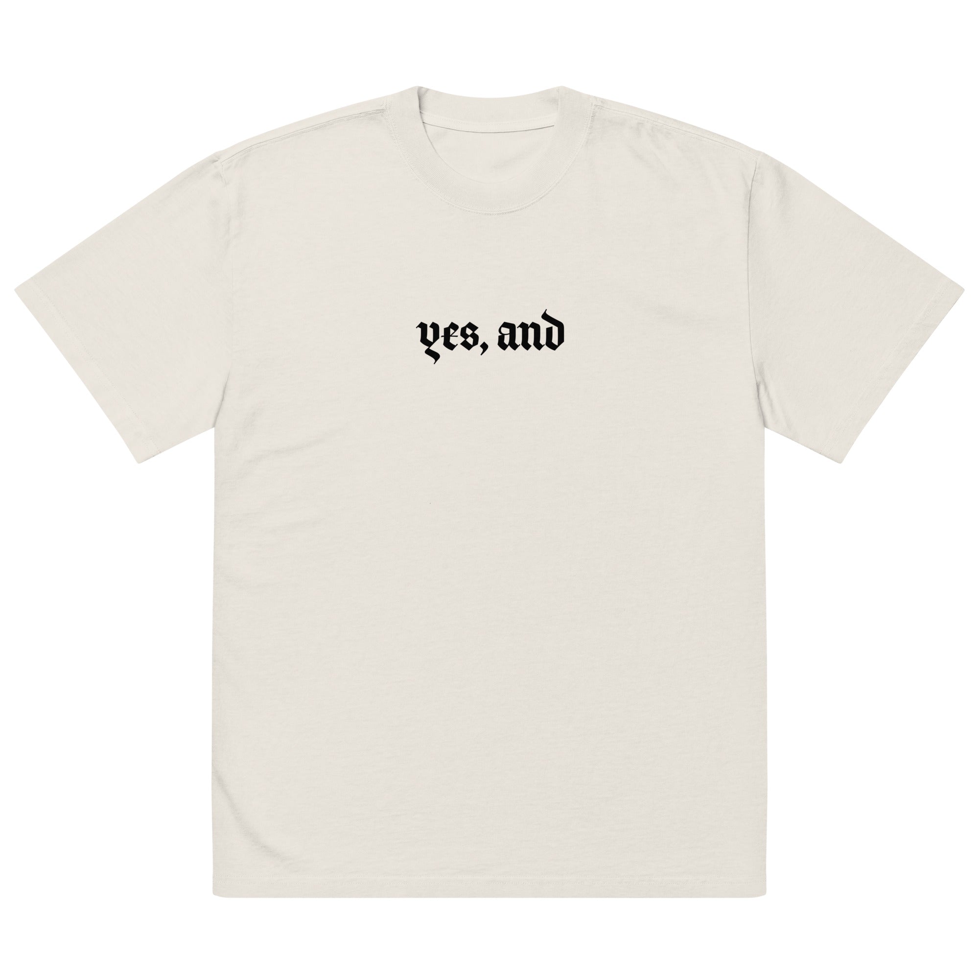 Yes, and Oversized faded t-shirt by La Vie Bien