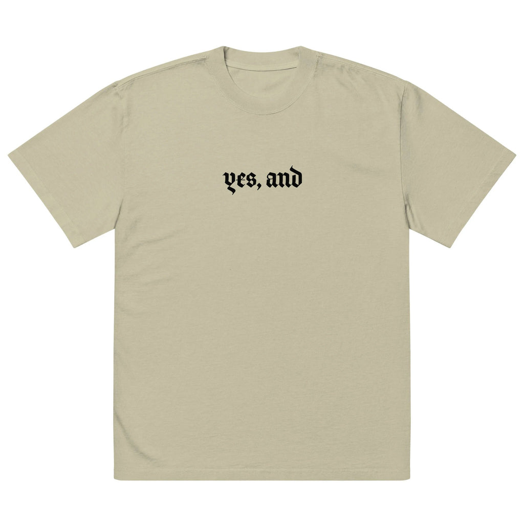 Yes, and Oversized faded t-shirt by La Vie Bien