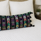 Oversized Guatemalan Lumbar Pillow Home La Vie Bien Oversized Guatemalan Lumbar Pillow