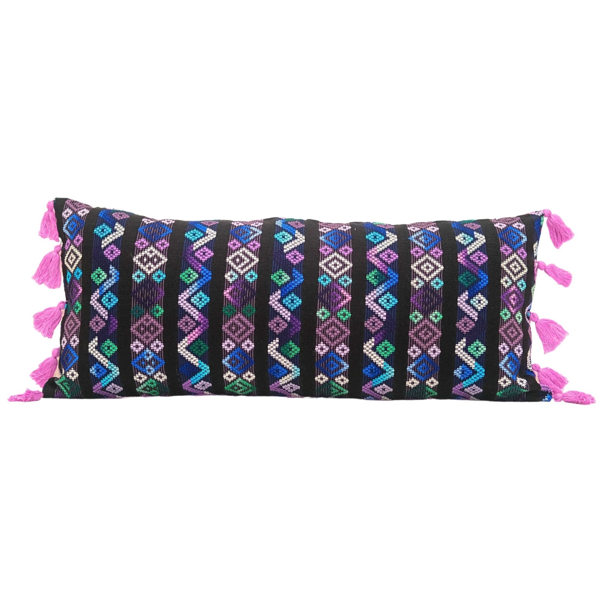 Oversized Guatemalan Lumbar Pillow Home La Vie Bien Oversized Guatemalan Lumbar Pillow