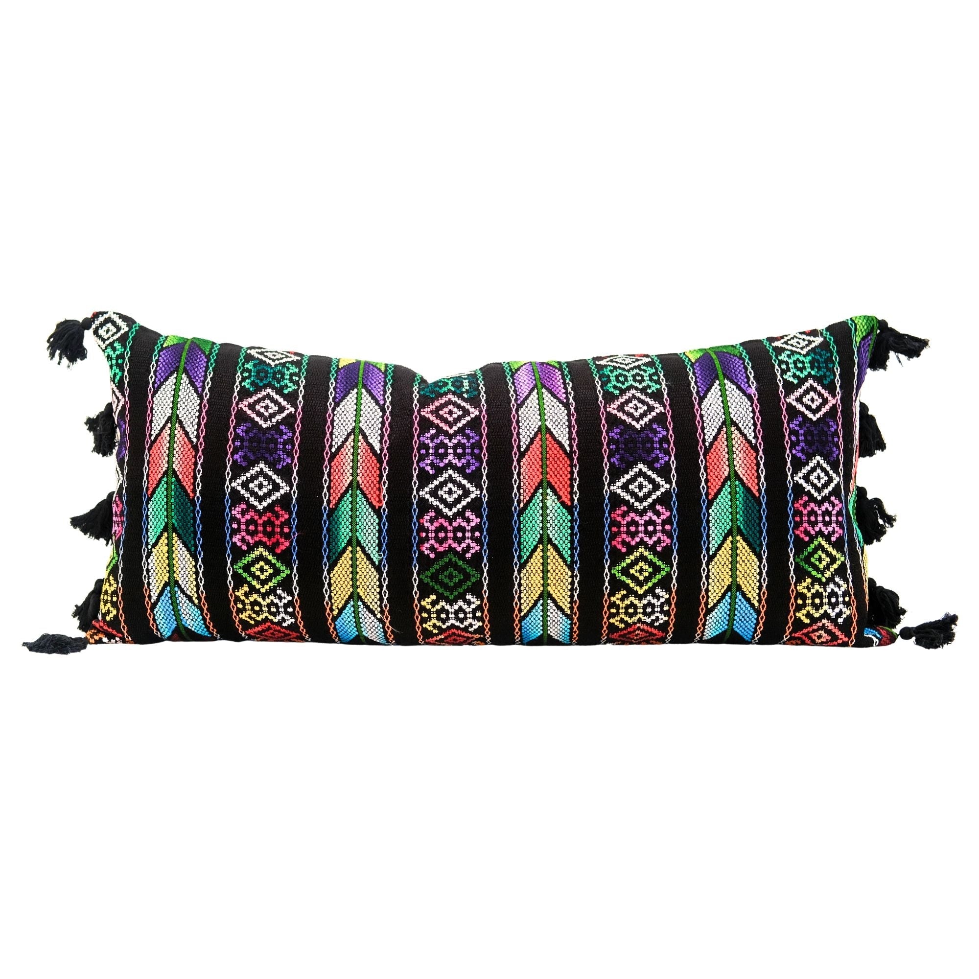 Oversized Guatemalan Lumbar Pillow Home La Vie Bien Oversized Guatemalan Lumbar Pillow