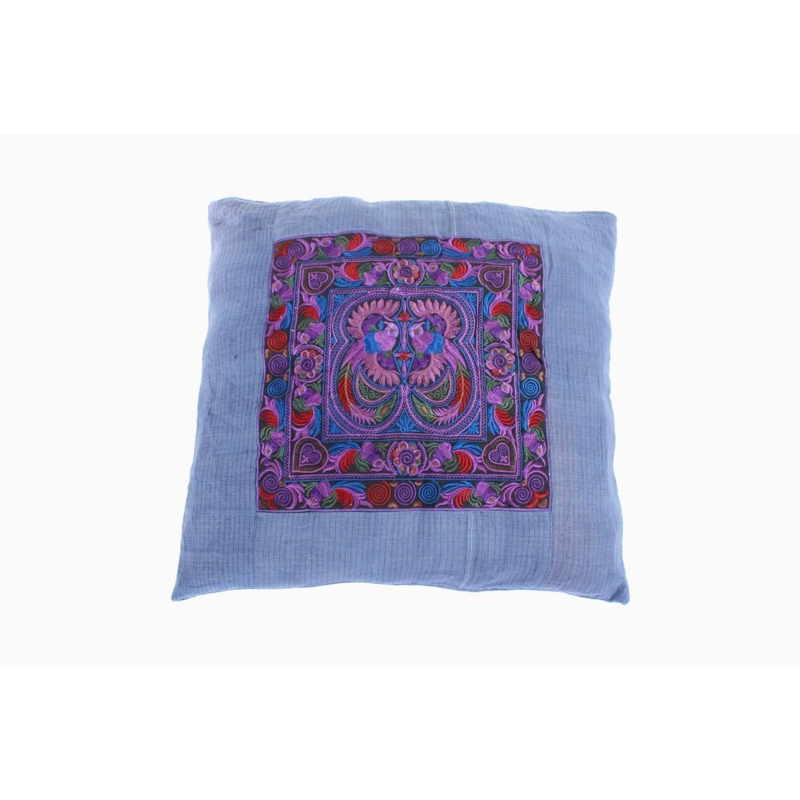 Oversized Sunan Embroidered Pillow Cover - Thailand Decor La Vie Bien Oversized Sunan Embroidered Pillow Cover - Thailand