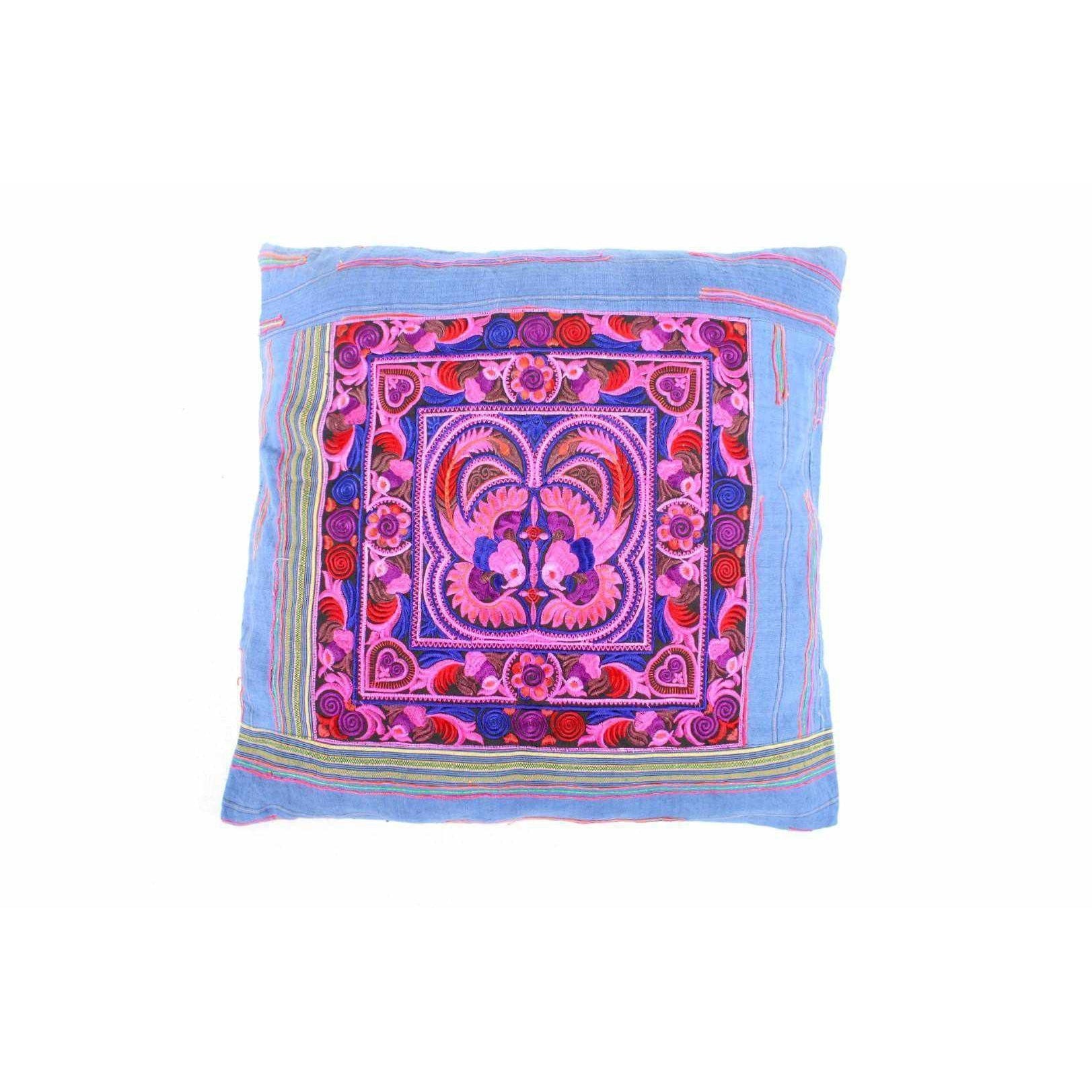 Oversized Sunan Embroidered Pillow Cover - Thailand Decor La Vie Bien Oversized Sunan Embroidered Pillow Cover - Thailand