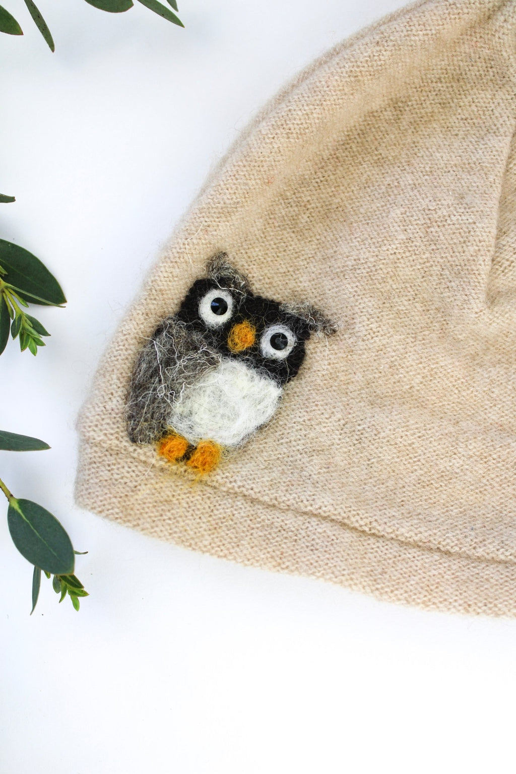 Owl Cashmere Hat - Baby hat La Vie Bien Owl Cashmere Hat - Baby