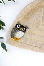 Owl Cashmere Hat - Baby hat La Vie Bien Owl Cashmere Hat - Baby