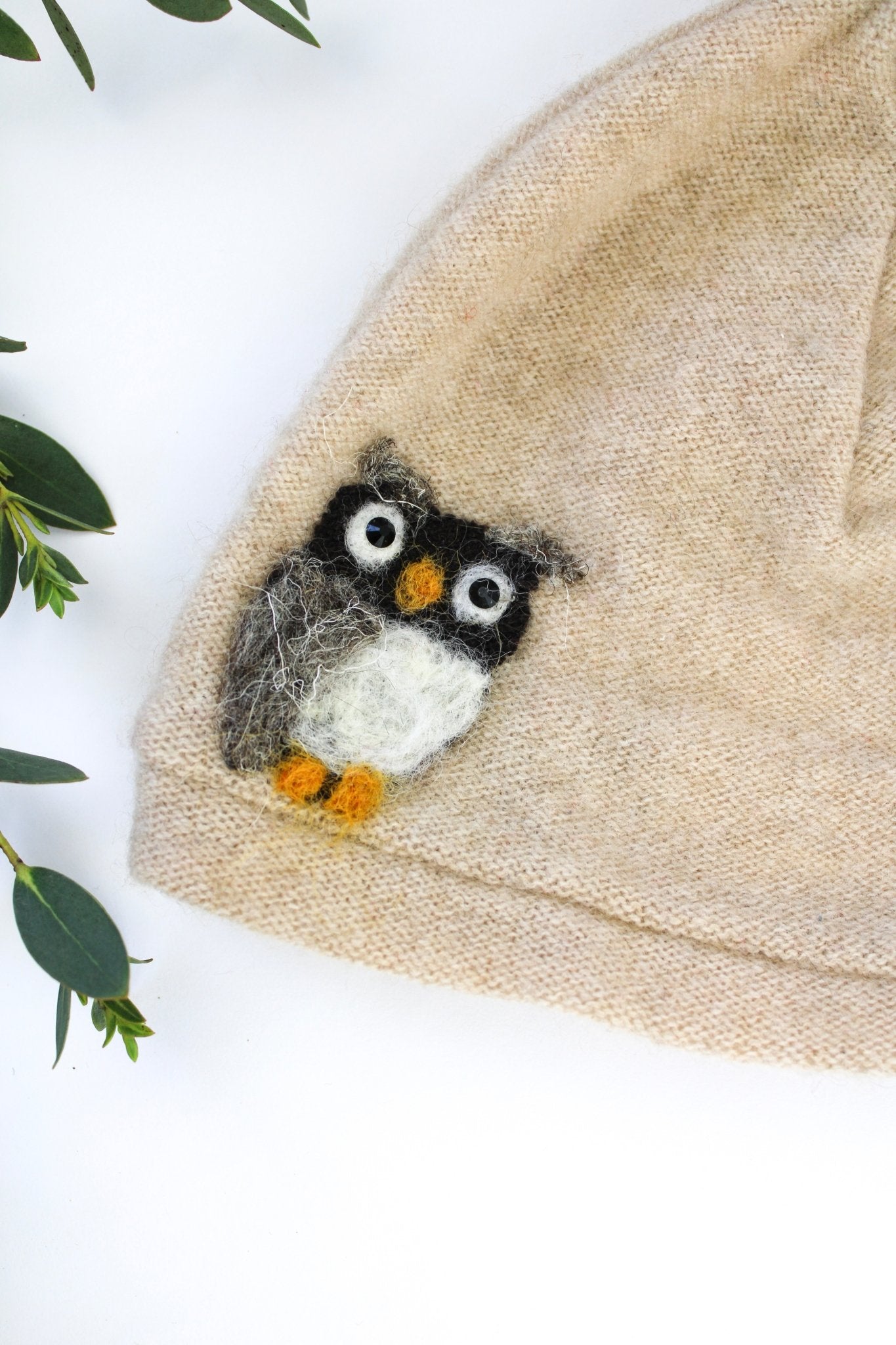 Owl Cashmere Hat - Baby hat La Vie Bien Owl Cashmere Hat - Baby