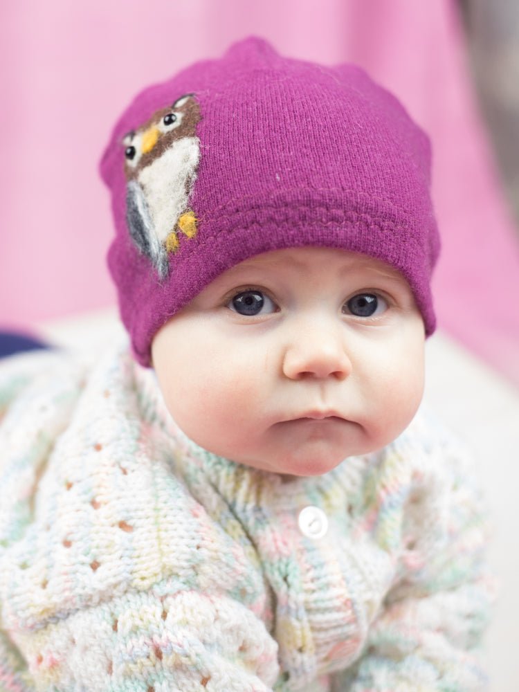 Owl Cashmere Hat - Baby hat La Vie Bien Owl Cashmere Hat - Baby