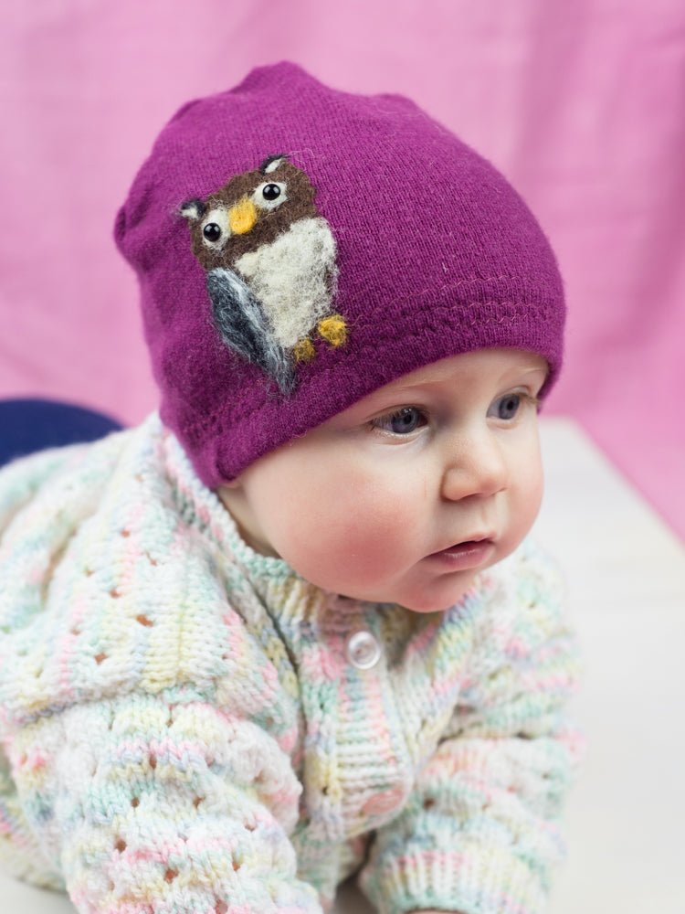 Owl Cashmere Hat - Baby hat La Vie Bien Owl Cashmere Hat - Baby