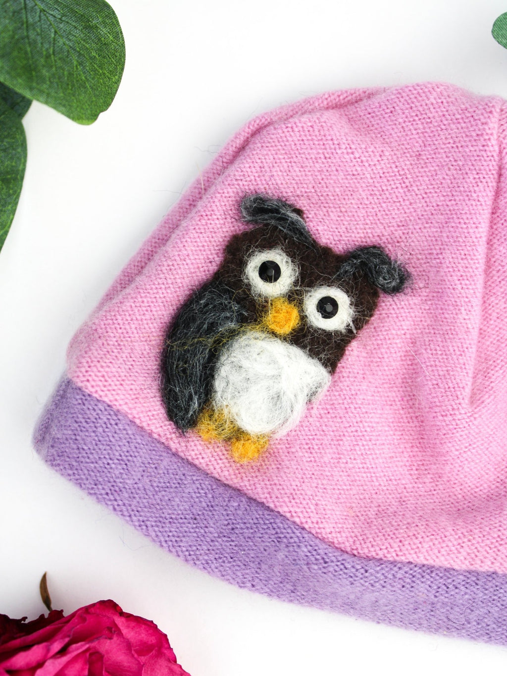 Owl Cashmere Hat - Newborn hat La Vie Bien Owl Cashmere Hat - Newborn