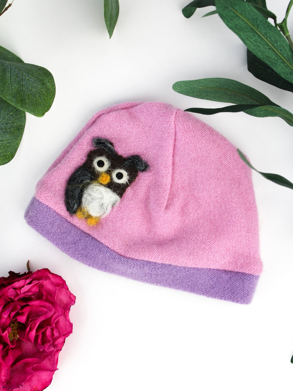 Owl Cashmere Hat - Newborn hat La Vie Bien Owl Cashmere Hat - Newborn