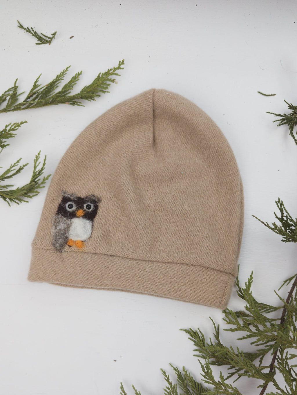 Owl Cashmere Hat - Toddler hat La Vie Bien Owl Cashmere Hat - Toddler
