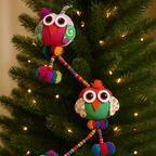 Owl Pom Pom Multicolor Garland Decor - Thailand Decor La Vie Bien Owl Pom Pom Multicolor Garland Decor - Thailand