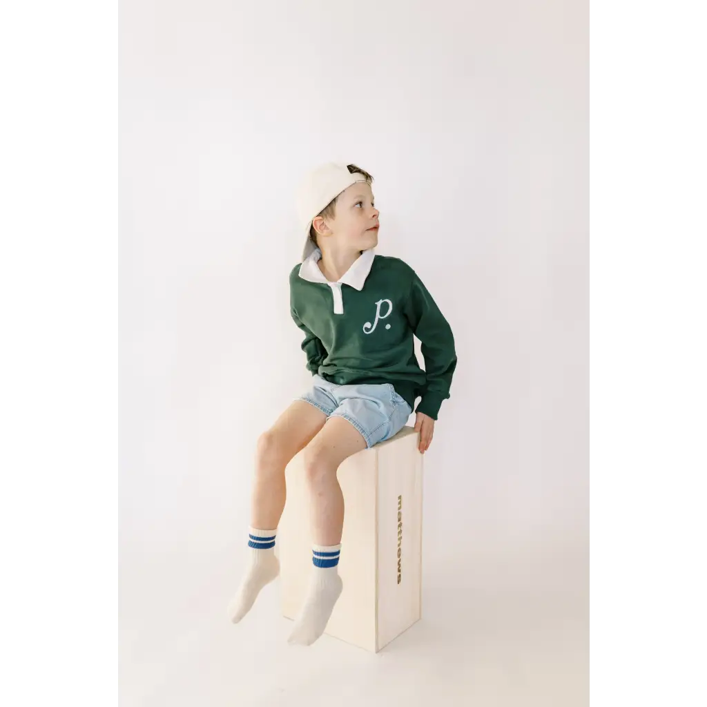 "P" Kids Embroidered Pullover