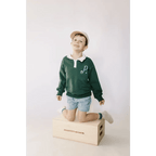 "P" Kids Embroidered Pullover by Polished Prints