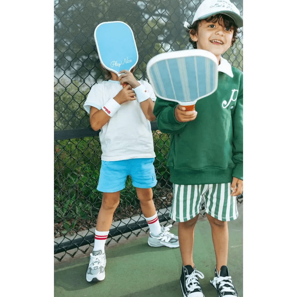 "P" Kids Embroidered Pullover by Polished Prints