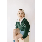 "P" Kids Embroidered Pullover by Polished Prints