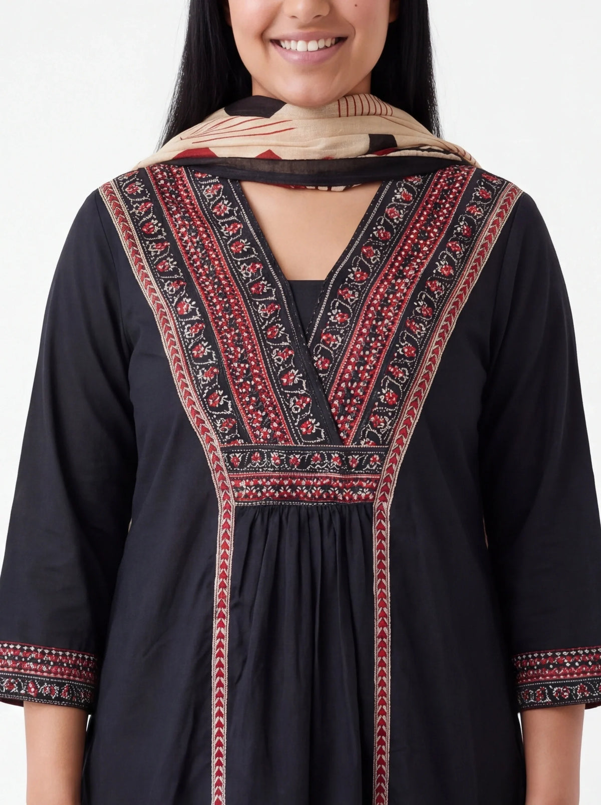 2121 - Dhabu cotton Kurti set