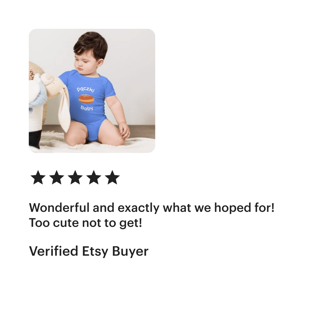 Pączki Baby short sleeve one piece baby bodysuit for Fat Thursday - Cute Polish baby shower gift idea Baby bodysuit La Vie Bien Pączki Baby short sleeve one piece baby bodysuit for Fat Thursday - Cute Polish baby shower gift idea