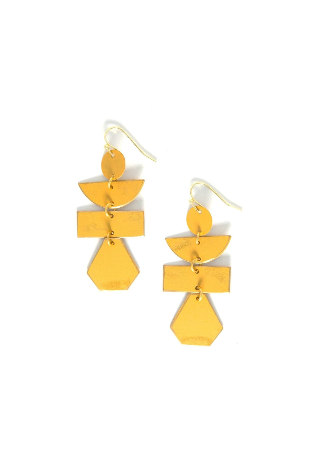 Pagoda Painted Earrings by Fair Anita