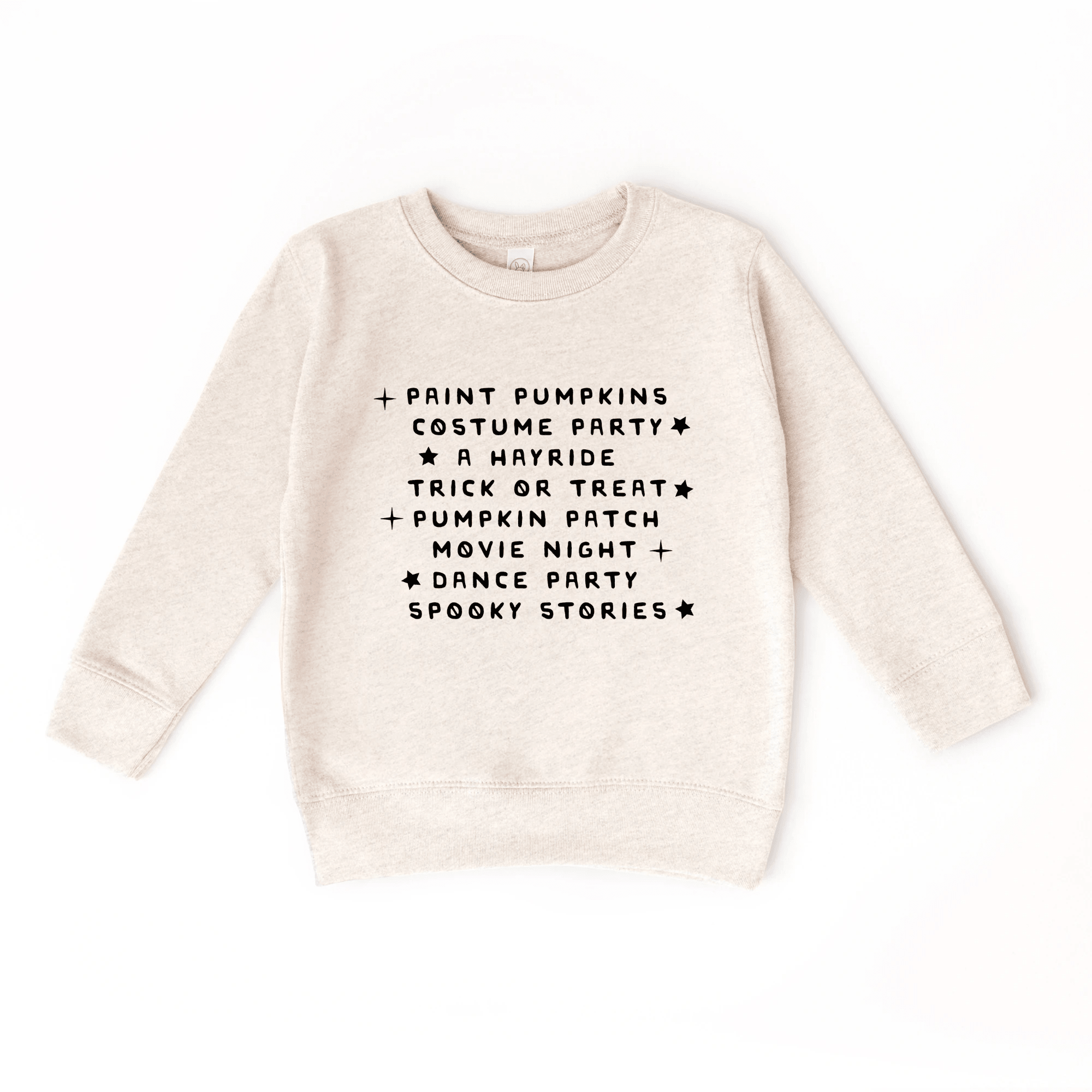Paint Pumpkin and Spooky Stories toddler and youth Sweatshirt, Halloween collection by Benny and Ray Apparel