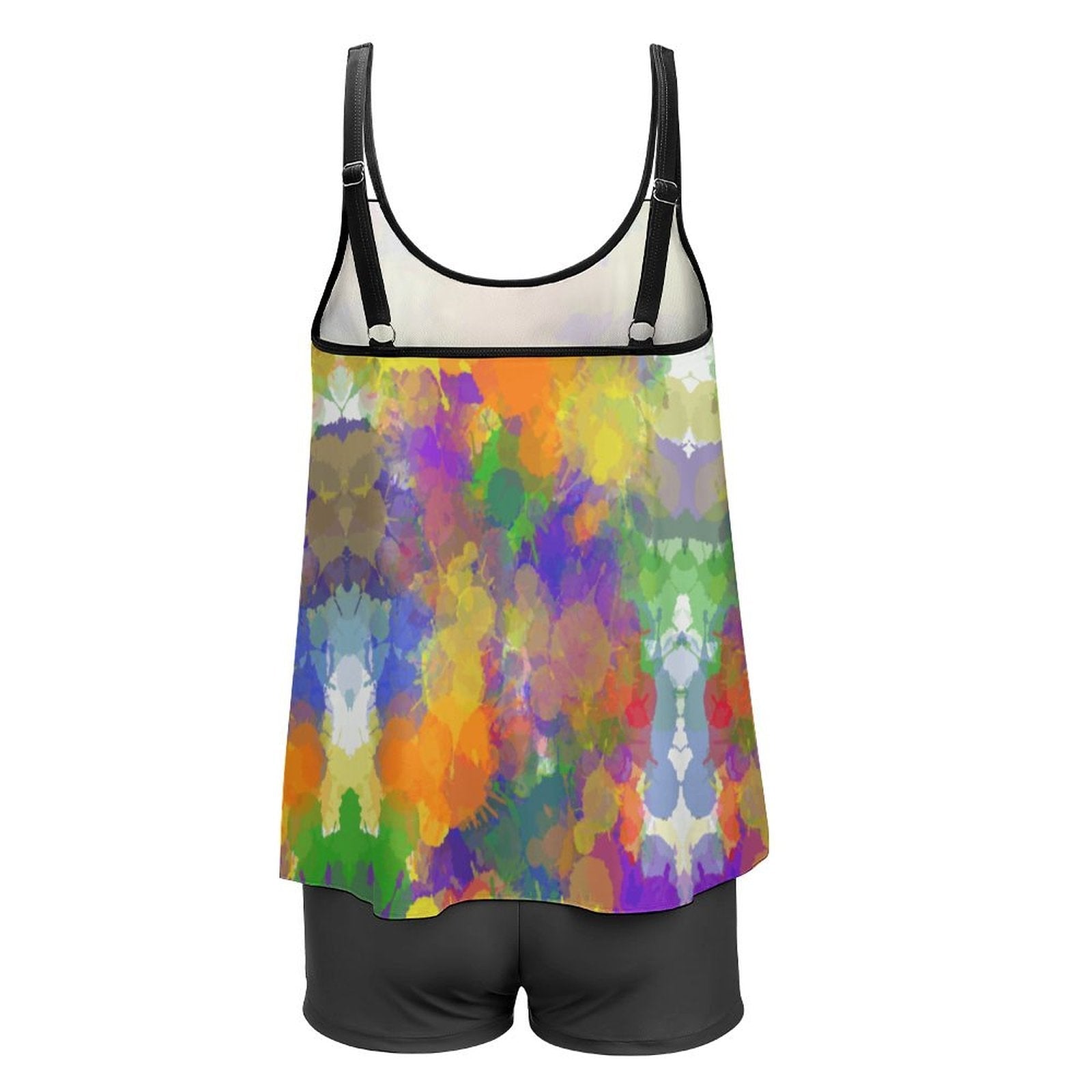 Paint splatter explosion Tankini Two Piece Swimsuit