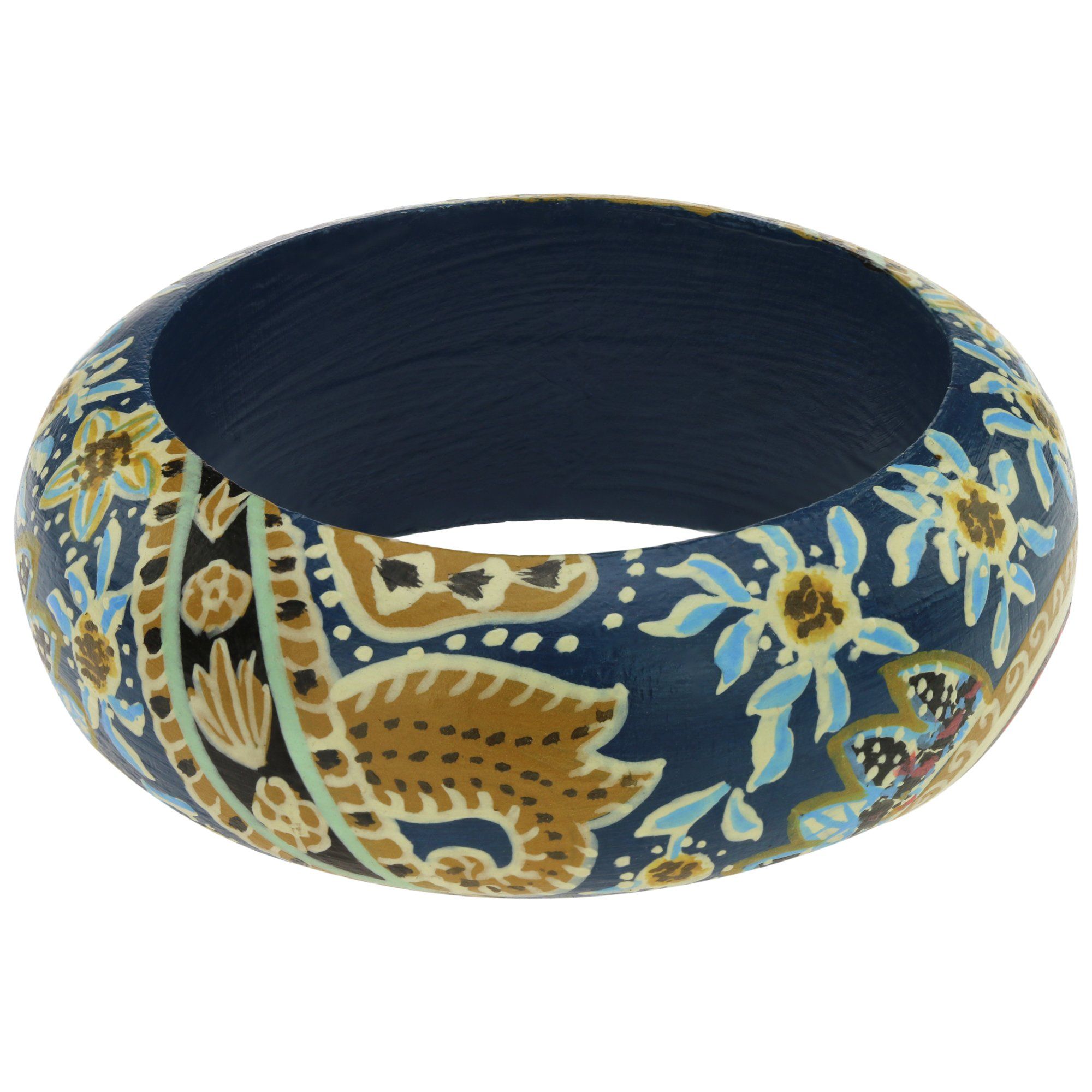 Painted Paisley Bangle Bracelets - Fashion La Vie Bien Painted Paisley Bangle