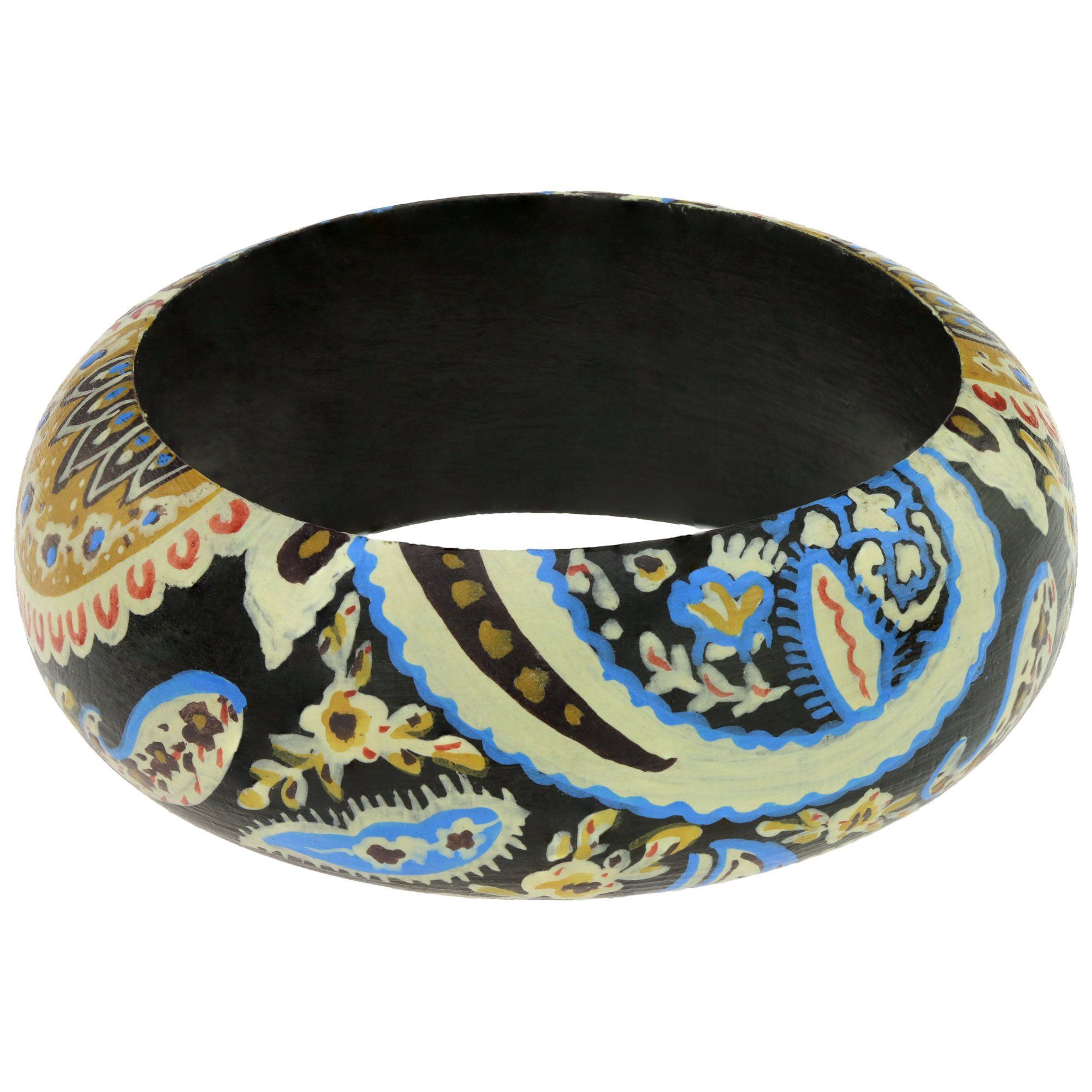 Painted Paisley Bangle Bracelets - Fashion La Vie Bien Painted Paisley Bangle