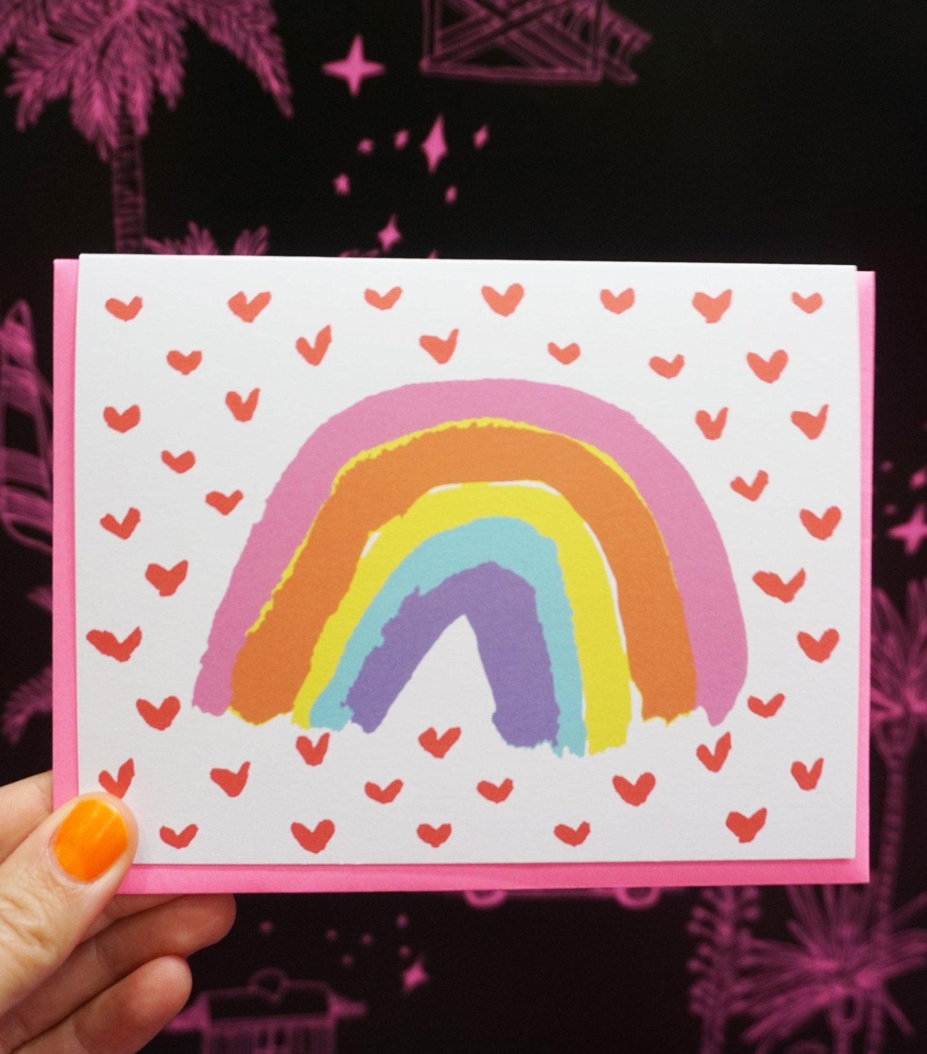 Painted Rainbow Cards La Vie Bien Painted Rainbow