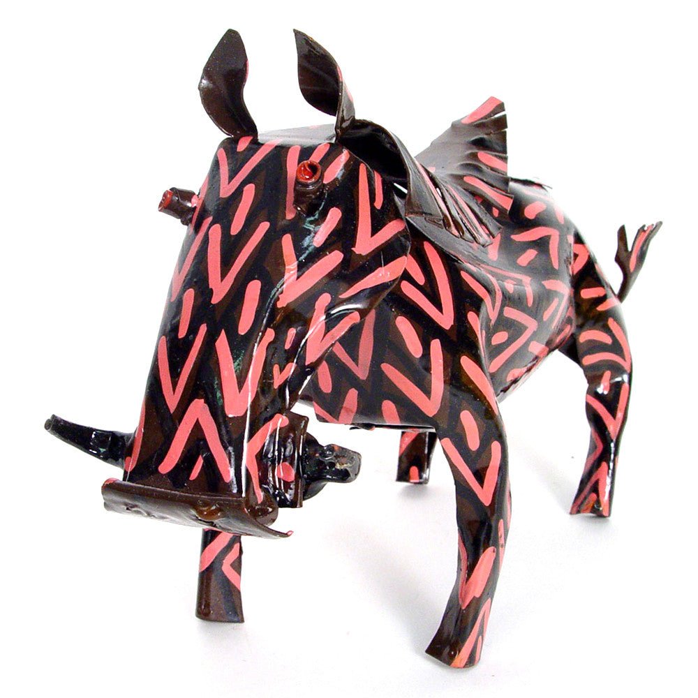 Painted Tin Warthog La Vie Bien Painted Tin Warthog
