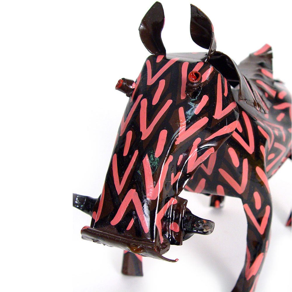 Painted Tin Warthog La Vie Bien Painted Tin Warthog