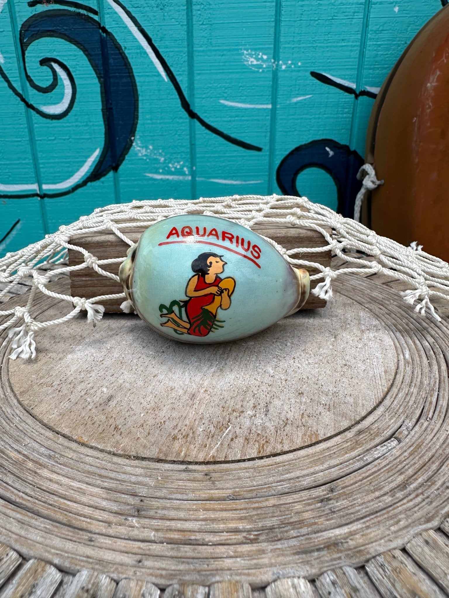 Painted Zodiac Sign Cowrie Shell La Vie Bien Painted Zodiac Sign Cowrie Shell